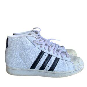 Adidas Superstar Pro Model‎ Animal Men’s 8 Black White High Top Sneakers Shoes